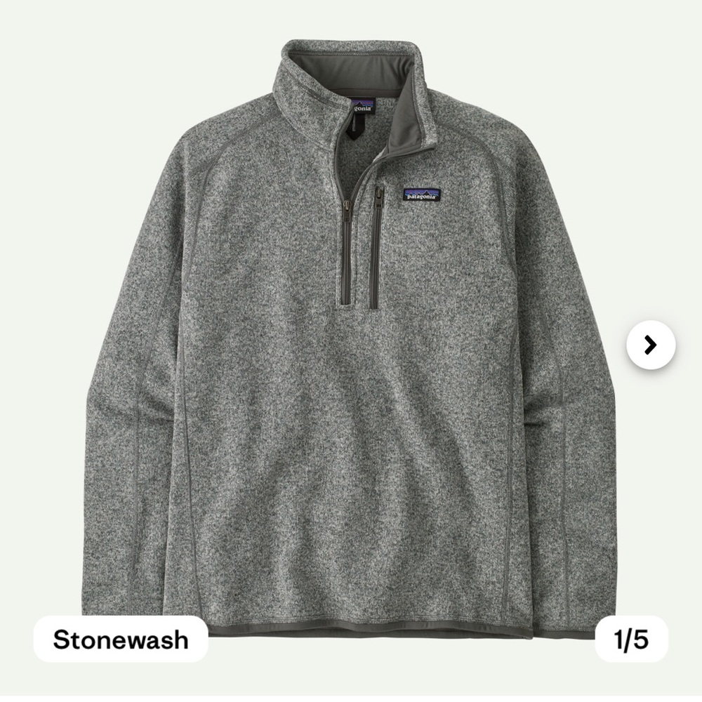 Men’s Patagonia Better Sweater 1/4 Zip